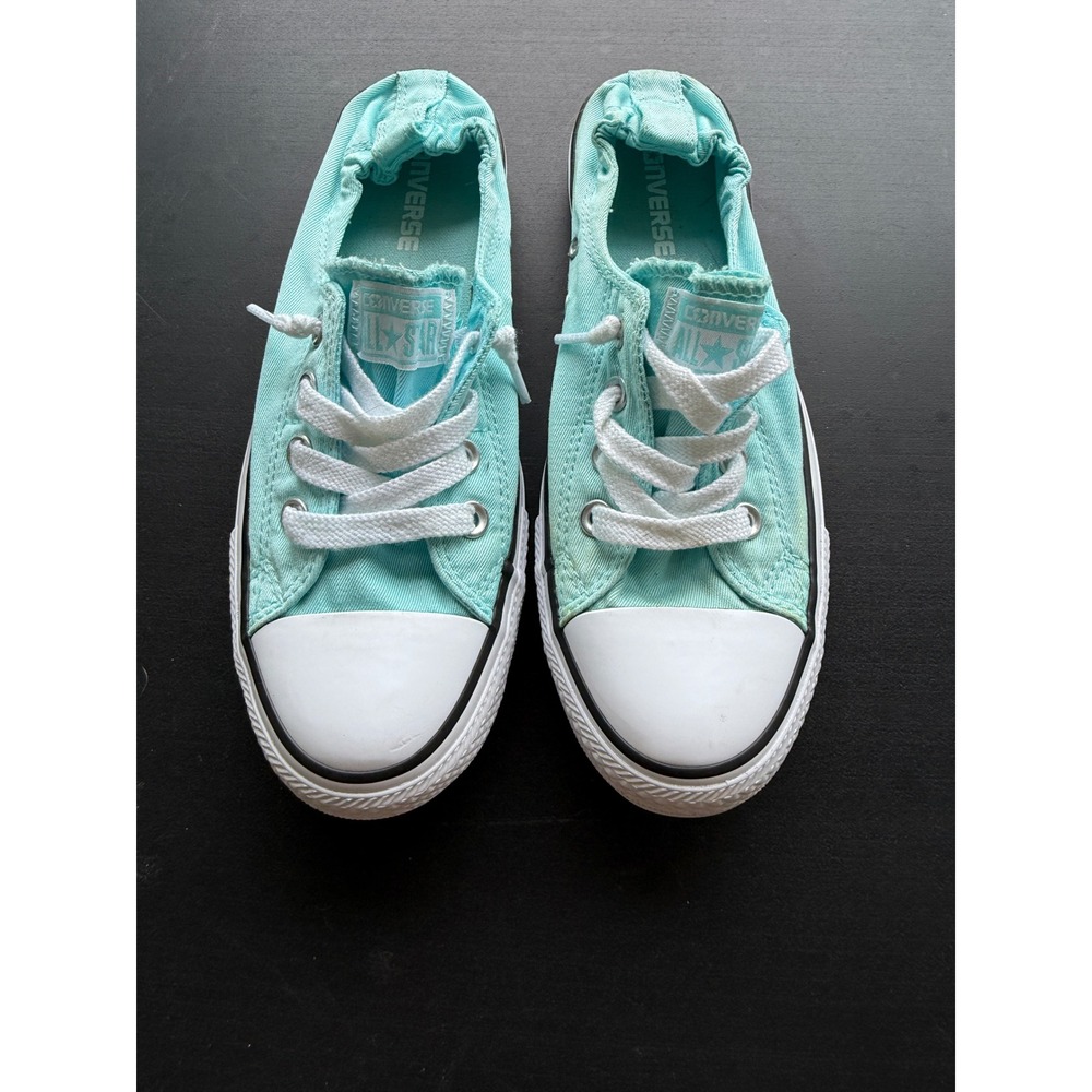 Converse Chuck Taylor All Star Shoreline Slip Aqua Blue Womens 8 553076F - Picture 3 of 9